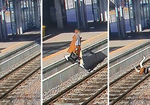 Rozmawiała przez telefon i wpadła na tory. Dramatyczny moment w Gdańsku