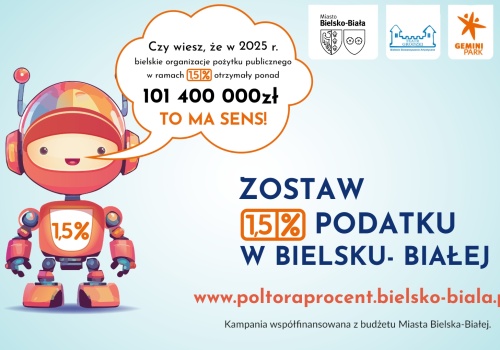 1,5% podatku – wybór, który ma duże znaczenie. Ponad 100 mln zł zasiliło bielskie organizacje