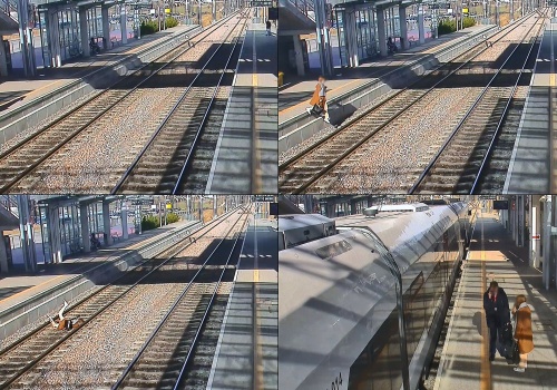 Niebezpieczne zdarzenie na stacji PKM Gdańsk Rębiechowo