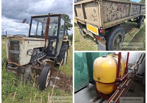 Ursus C-360, opryskiwacz i przyczepa na przetargu AMW. Jakie ceny?