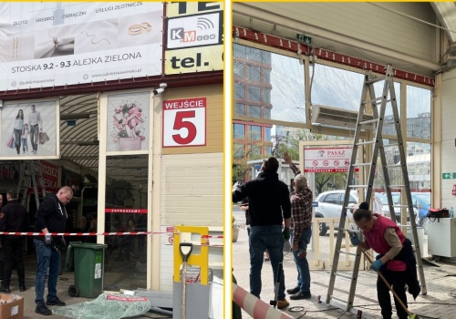 Jej obcas zaklinował się przy pedale gazu. Wjechała autem do sklepu