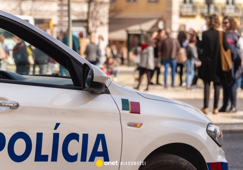 Portugalska policja protestuje. 