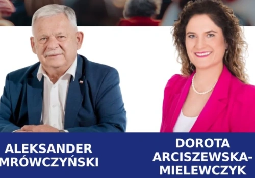 Aleksander Mrówczyński i Dorota Arciszewska-Mielwczyk spotkają się z mieszkańcami