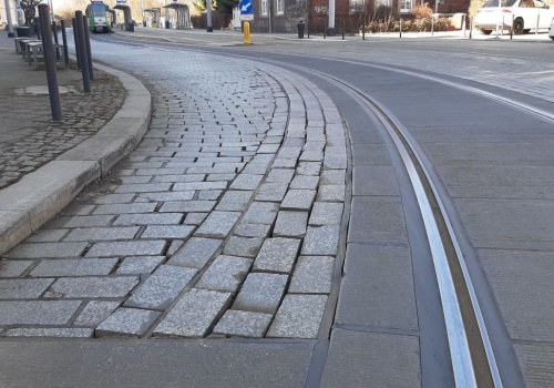 Trwa remont w okolicach dworca PKP Szczecin Niebuszewo