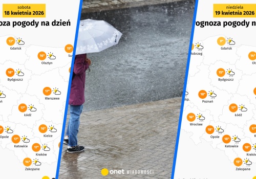 W weekend pogoda solidnie się załamie. Będzie lało przez wiele godzin