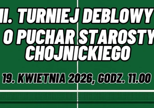 Kto wywalczy puchary? W niedzielę w Chojnicach turniej tenisa stołowego!