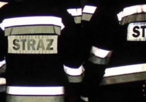 Nocny pożar w Ciechanowie. Akcja strażaków w bloku