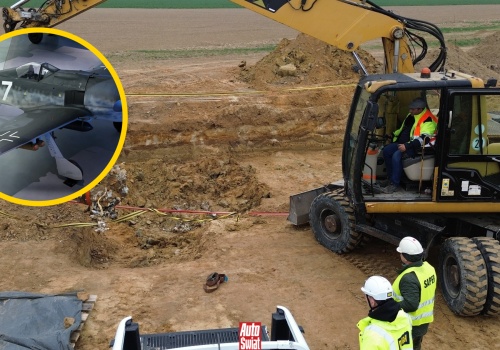 Na budowie drogi S8 znaleźli niemiecki myśliwiec. To wrak Focke-Wulfa