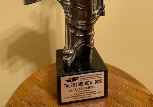 Dziennikarz Radia Kielce Jerzy Jop z nagrodą „Talent Mediów”