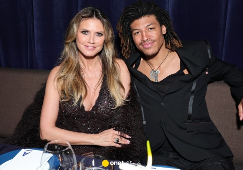 Heidi Klum cała w prześwitach obok 20-letniego syna. Nie pozostawiła wiele wyobraźni