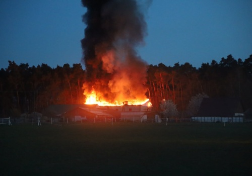 Pożar budynku mieszkalnego w Zdroju pod Grodziskiem Wielkopolskim