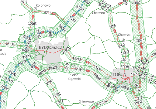 Mapy: Ile samochodów jeździ po drogach krajowych w Polsce?