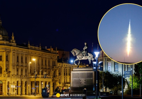 Kula ognia widziana nad Polską. 