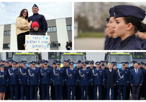 Nowi policjanci już po ślubowaniu. Wśród nich także przyszli funkcjonariusze z Nowego Sącza