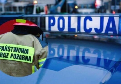 Pożar samochodu na obwodnicy Sanoka. Zablokowany pas ruchu