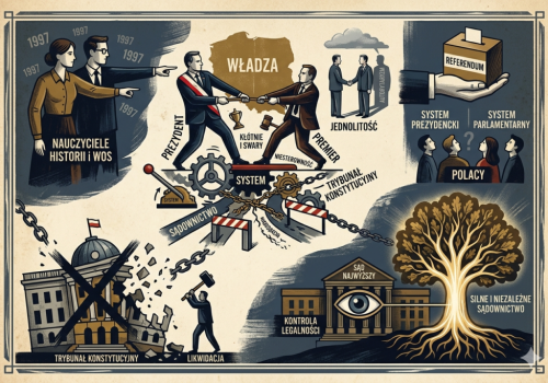 Między systemem parlamentarny a prezydenckim. Spór o władzę i rolę TK w Polsce