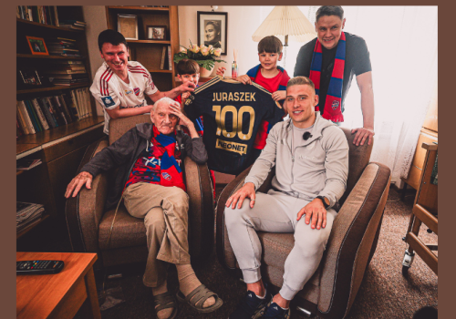 100. urodziny Pana Andrzeja Juraszka!ajwierniejszych i najstarszych kibicó