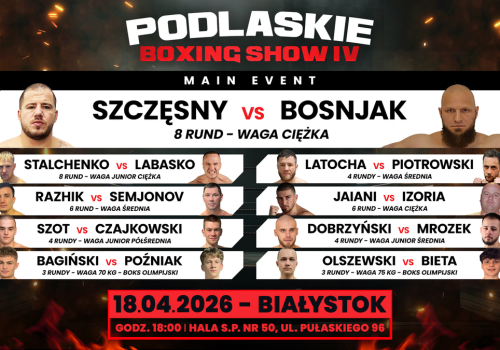 Podlaskie Boxing Show IV. Relacja live i wyniki gali