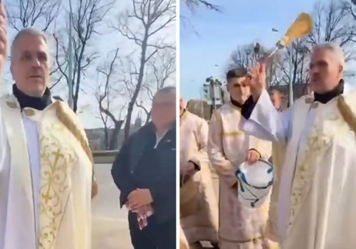 Słowa księdza wywołały zdumienie. Tak się zwrócił do Ukraińców