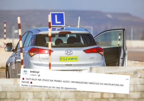Rząd chce przypiłować seryjnych zdawaczy prawa jazdy, po trzech nieudanych próbach mają wracać na kurs