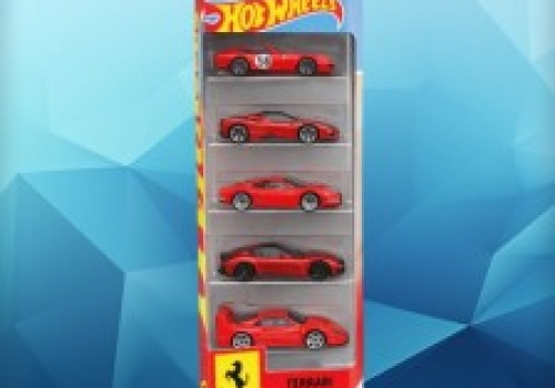 Zestaw 5 resoraków Hot Wheels Ferrari za 52 zł na Allegro