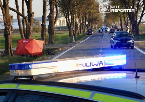 Śmiertelne potrącenie rowerzysty. “Cyklista przecinał drogę”. Trwają czynności służb
