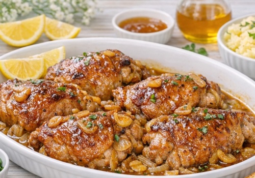 Soczysty udziec z indyka z czosnkiem i miodem według Jurka Sobieniaka