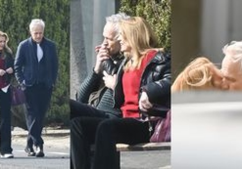 Dorota Chotecka i Radosław Pazura niczym zakochane gołąbeczki GRUCHAJĄ sobie na mieście. Uroczo? (ZDJĘCIA)