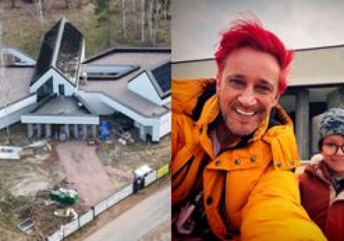 Michał Wiśniewski zawitał z 5-letnim synem na budowę willi, w której miał zamieszkać z Polą (FOTO)