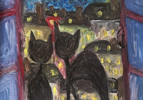 Wiktora emocje na płótnie