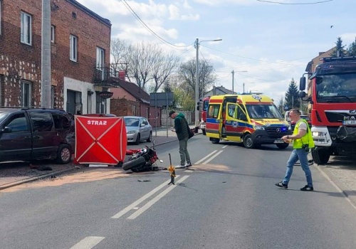Śmiertelny wypadek z udziałem motocyklisty