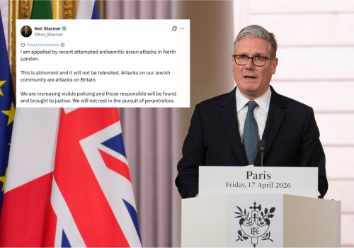 Seria podpaleń synagog w Londynie. Starmer: Jestem zaszokowany