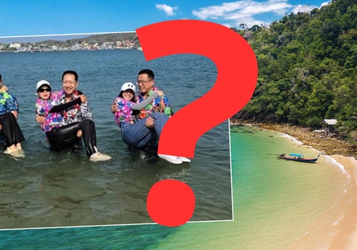 Wnoszą dziewczyny do morza – niezwykły rytuał na rajskiej wyspie