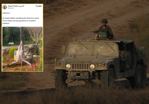 Żołnierz IDF zniszczył figurę Jezusa. Zdjęcie obiegło sieć, Izrael potwierdza