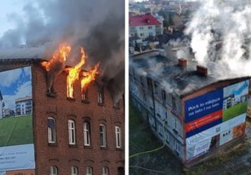 Pożar pustostanu w Pucku. Areszt dla podejrzanego o podpalenie