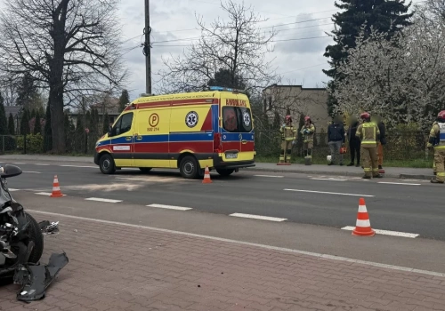 Kolizja dwóch samochodów na ul. Katowickiej w Jaworznie