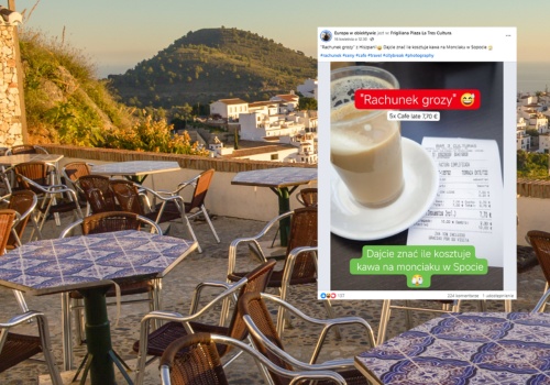 Polak pokazał, ile kosztuje kawa w Hiszpanii. To nie żart