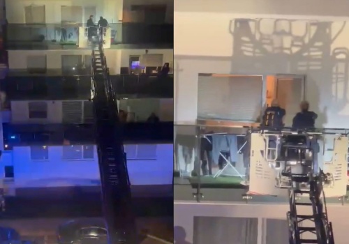 Groził kobiecie, potem zabarykadował się w mieszkaniu. Policjanci weszli siłowo do środka