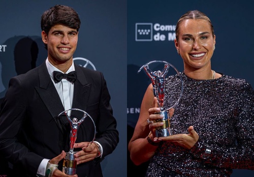 Co za wieczór dla tenisa! Sabalenka i Alcaraz otrzymali 