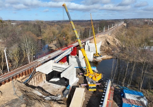 Linia 202. Dwa tory od Słupska do Lęborka później. Przez zimę