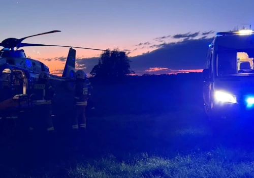 Leokadia. Mężczyzna potrącony przez pociąg InterCity. LPR przetransportował go do szpitala