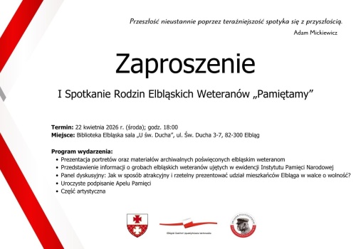 I Spotkanie Rodzin Elbląskich Weteranów