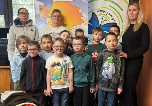 Przedszkolaki w redakcji, czyli „grawitacja od kosmosu”