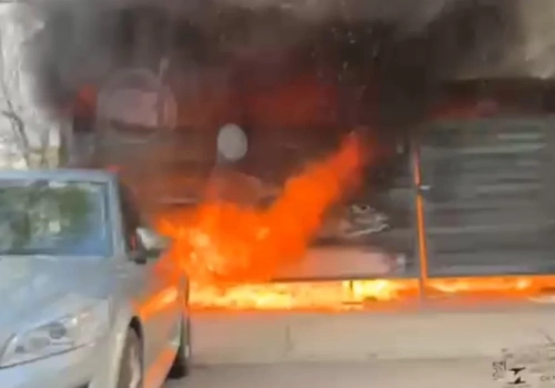 Pożar na ul. Złotej w Jaworznie