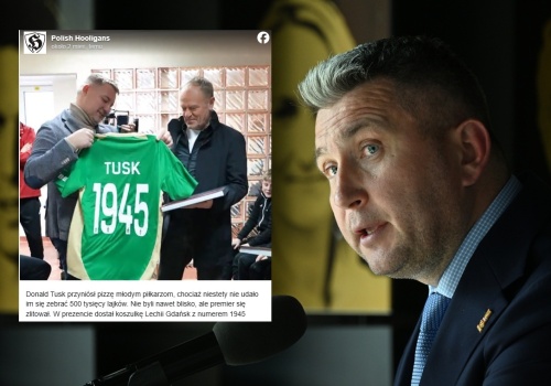 Dwa miesiące temu Tusk pozował z koszulką z logo Zondacrypto