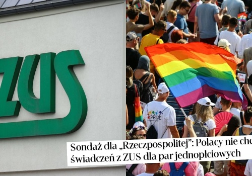 Sondaż: ponad połowa Polaków niechętna przyznawaniu świadczeń ZUS parom jednopłciowym