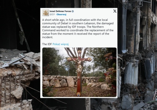 Izraelscy żołnierze, którzy zniszczyli figurę Jezusa ukarani