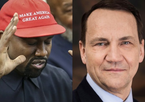 Hipokryzja Sikorskiego w sprawie Kanye Westa. Zapomniał o słynnej rozmowie z 2024 roku?