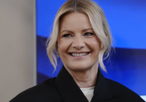 Małgorzata Kożuchowska bez grama makijażu. Uwagę zwraca jej kompan