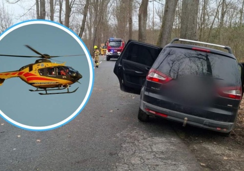 Po pijaku wjechał w drzewo. Jego 6-letni syn nadal jest w szpitalu